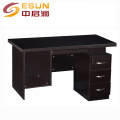 Foshan Lecong factory wholesale 1.4 meter melamine cheap used computer desk for sale